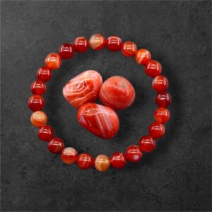 Pulsera de Ágatha Roja – Fuerza Interior, Estabilidad y Pasión por la Vida