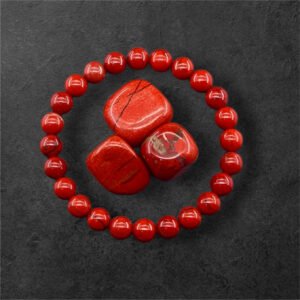 Pulsera de Jaspe Rojo – Energía, Vitalidad y Enraizamiento